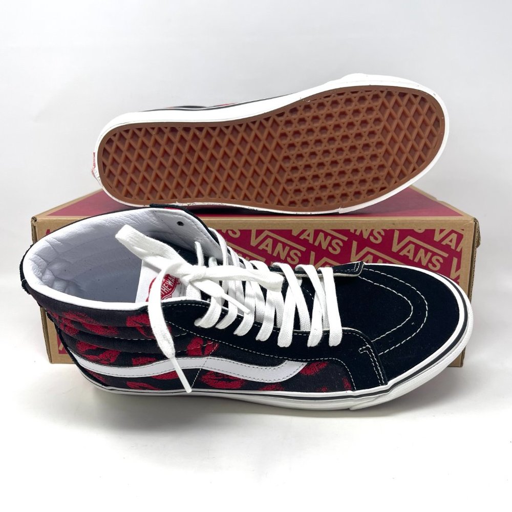 Vans Sk8 Hi 38 Dx Choes Men's Size Skate Red High Top Canvas Suede VN0A38GF45T - Picture 3 of 11